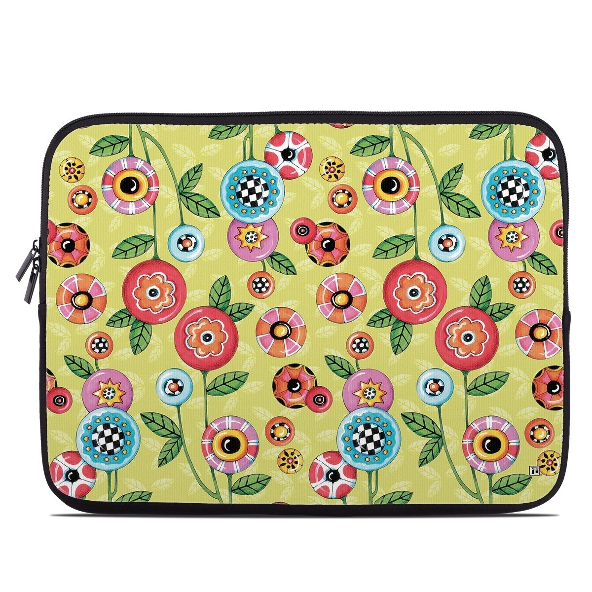 Button Flowers - Laptop Sleeve